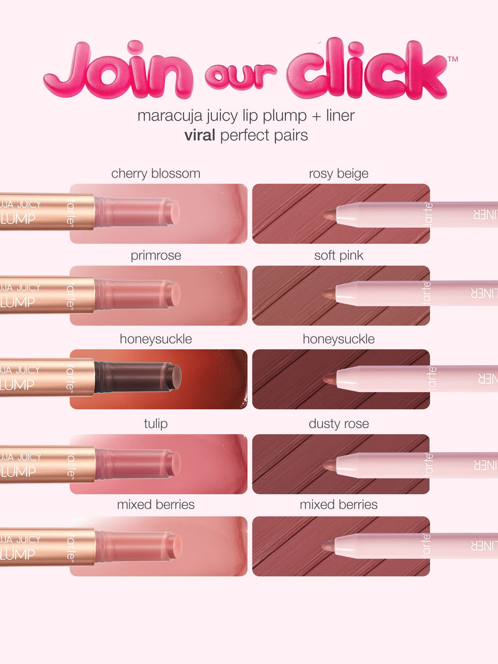 Tarte travel-size maracuja juicy lip plump honey suckle